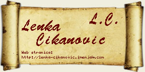 Lenka Čikanović vizit kartica